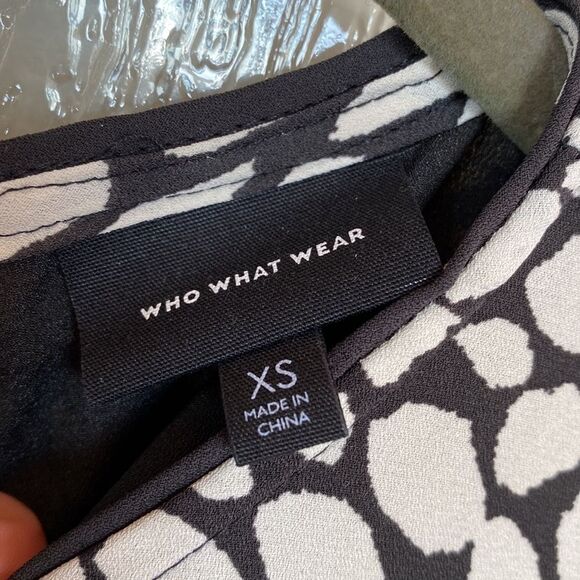 Who What Wear black and white print mini dress in xs. - Picture 7 of 7